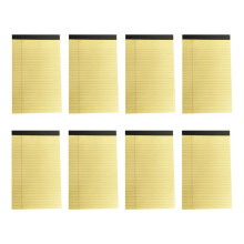 Gele Notitieblokken 5X8 Notitieblokken, 8 Stuks Kleine Notitieblokken 5X8 College Gelinieerd Geperforeerd Memoblok voor Werk