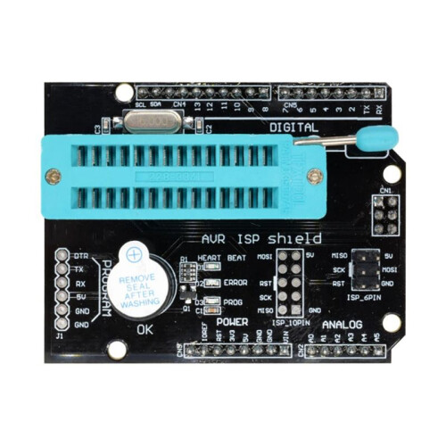 AVR ISP Universal Programmer Expansion Board Shield Burning Bootloader for Atmega328P Module Atmega with LED Indicator