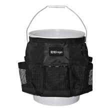 Sac de Rangement pour Seau, Porte-Seau de Lavage de Voiture avec Sac en Filet, Seau de Nettoyage de 5 Gallons pour Voitures, Outil de Jardinage et de