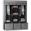 Grey Folding Fabric Wardrobe with 3 Drawers Storage Cabinet 1