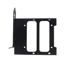The Desktop Computer Case Universal Hard Disk Slot PCI Card Expansion Rack is Suitable for 3.5-Inch Hard Disks Black