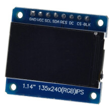 1.14 Inch IPS LCD Display 135x240 SPI ST7789, 65K Color TFT Screen Module for  Raspberry Pi ESP32 STM32 DIY