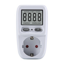 Electricity Power Meter Wattmeter LCD Meter Socket Electric Tester Measuring Outlet Power Analyzer EU Plug