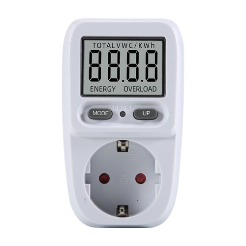 Electricity Power Meter Wattmeter LCD  Meter Socket Electric Tester Measuring Outlet Power Analyzer EU Plug
