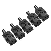5PCS IEC C13 Power Plug Connector C13 Female Plug Power Adapter Connector 3 Pin Power Socket 250V 10A AC Power Adapter