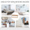 Wall Mounted Coat Rack with Hooks Space Saving Natural Wood 8