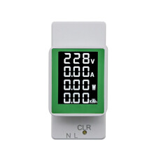 Monitor de CA de Carril Din 4 en 1 AC50-300V 100A Voltaje Corriente Watt KWH Potencia Medidor de EnergíA Digital VoltíMetro AmperíMetro VatíMetro