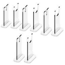 4Sets Knife Display Stand,Acrylic Knife Holder Collector,Single Knife Holder for Home Decor (White Bottom)