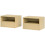 Wall Mounted Bedside Table Set, 2 Pieces, Natural Finish 2