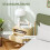 Wall Mounted Bedside Table Set, 2 Pieces, Natural Finish 7