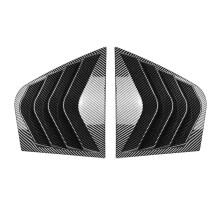 Car Rear Quarter Window Louvers Cover Fit for Stinger 2018-2024 Car Window Side Air Vent Carbon Fiber Trim Cover