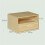 Wall Mounted Bedside Table Set, 2 Pieces, Natural Finish 5