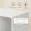 White Mobile Wardrobe Rack with Wheels and Clothes Rail 8