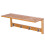 Wall Mounted Coat Rack with Hooks Space Saving Natural Wood 2