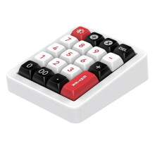 K812 Mechanische Tastatur, Kabelgebunden, Hot-Swap-Fähiger Ziffernblock, RGB, Mechanische Gaming-Tastatur, Programmierbar für Win//Game, Weiß