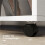 White Mobile Wardrobe Rack with Wheels and Clothes Rail 7