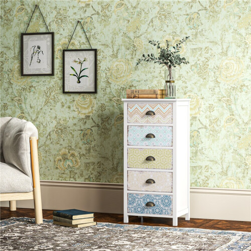 Moderne commode met 5 lades, meerkleurig 2