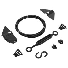 Anti Sag Gate Kit for Wooden Fence, Gate Support Cable Kit , Anti-Sagging Fence Gate Kit Steel Gate Hardware