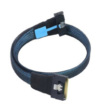 Anti-Slash Insertion PCIE MCIO 5.0 8I to Slimline SAS 4.0 SFF-8654 8i 74P Extension Cable 0.5M