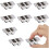 Small 4-Wheel Double Row Caster Wheels, 1/2 Inch Fixed Rigid  Casters for Underbed Drawers, DIY Projects (8 Pack) 1
