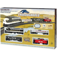 Bachmann Trains - Thoroughbred Ready To Run Electric Train Set - HO Scale