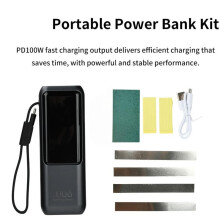 Högpresterande PD 100W Snabbladdnings Power Bank DIY Kit 4-Cells 21700 Batterihölje Typ C USB-Portar för Laddning Av Flera Enheter