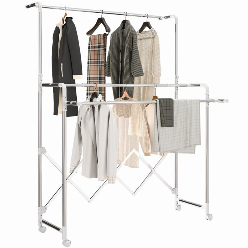 Stainless Steel Drying Rack 3 Tier Adjustable Laundry Airer