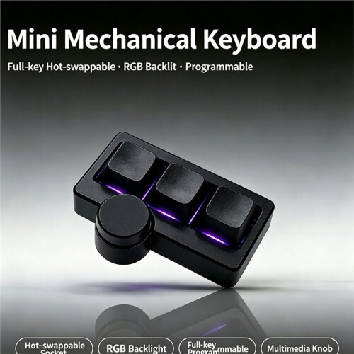 Hot-Swappable  Gaming Keyboard RGB Type-C Wired Portable Multi-Combination/Multimedia Game   White