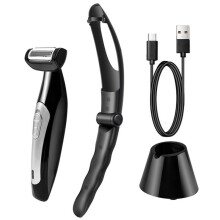 Back Shavers for Men Body Painless Hair Remover for Men Epilator Shaver Back Face Long Handle Portable