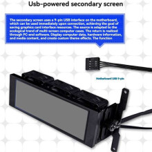 4.6-Inch Screen Memory Cooler IPS-LCD Screen/Motherboard USB 9Pin&Fan 3Pin Interface/Custom Background