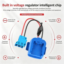 Power Wheels Adapter for Peg-Perego Ride- Cars with Wire Connector for Kobalt 24V Li-Ion Battery, D