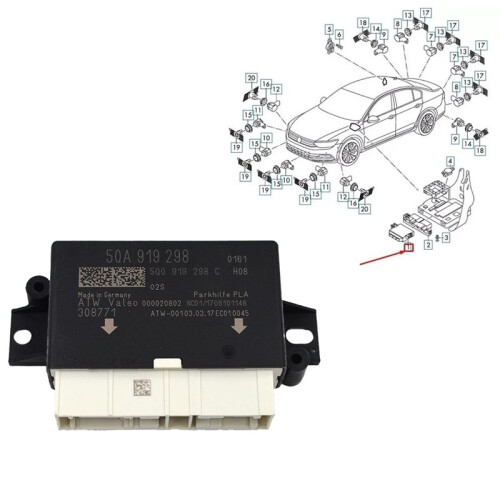 5QA919298 Car Parking  Module for  Golf7 MK7 Pastt  Parking Assist System Control Unit