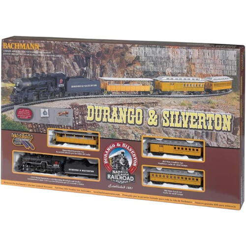 BACHMANN Bachmann Trains - Durango & Silverton Ready To Run Electric Train Set - HO Scale, Yellow