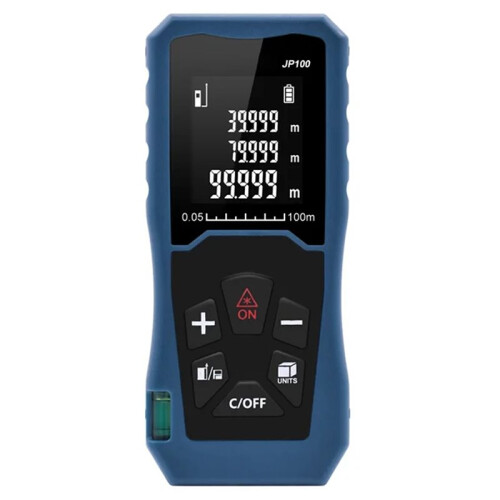 JP100 Distance Meter 100m Rangefinder Digital Measuring Area Volume  Handheld Range Finder Measurement Device