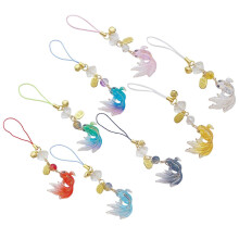 Lot de 8 élégantes lanières de téléphone en forme de poisson, décoration portable pour téléphone portable, idéales pour un usage quotid