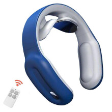 Masážní přístroj na krk s teplem, ergonomický design, lymfatická drenáž pro bezdrátovou masáž krku