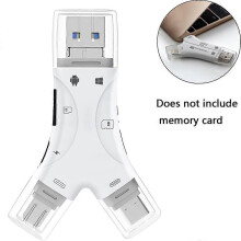 Plug-and-play SD-kaartlezer met meerdere poorten, brede compatibiliteit, realtime delen van foto's, gegevensbeheer, compact en lichtgew