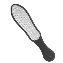 Død hud-eksfoliator til våd og tør brug, fodfil i rustfrit stål med grov slibende overflade, professionelt pedicureværkt