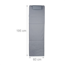 XXL Strandmatte mit Kissen