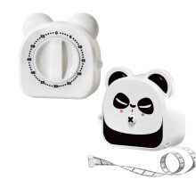 2 in 1 Kids Tape Measure with Countdown Timer,Retractable Measuring Tape for Height Measurement, Cooking Timer Tool A