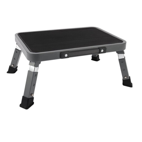 Folding Step Stool, Adjustable Step Stool with Non-Slip Platform, 330 Lbs Capacity, Step Ladder for Adults in Kitchen