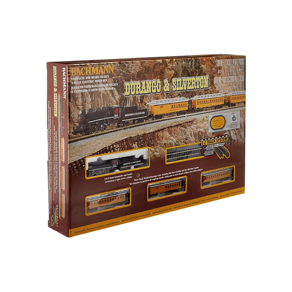 Bachmann Trains - Durango & Silverton Ready To Run Electric Train Set - N Scale 0.5 Liters