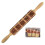 Animal Print Embossed Rolling Pin Cookie Rolling Pin, Large Wood Textured Roller for Baking 3