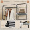 Light Grey Fabric Wardrobe with 6 Shelves and Clothes Rail 8