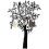 Black Wall Mounted Coat Rack with Tree Design and Bird Hooks 2