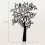 Black Wall Mounted Coat Rack with Tree Design and Bird Hooks 5