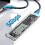 M.2 NVME/NGFF Case Dual Protocol Solid State Drive Case 20Gbps M.2 to USB 3.2 Gen2 Intelligent Hard Drive Case 2