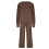 Women's two-piece tracksuit set: loose-fitting knit-Blue L 6