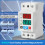 63A AC130-300V Din Rail Dual Display Adjustable over Voltage Current and Under Voltage Protective Device Protector Relay 2