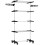 Foldable Clothes Drying Rack 5 Tier One Click System Black Silver 1